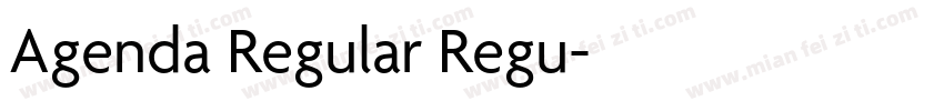 Agenda Regular Regu字体转换
